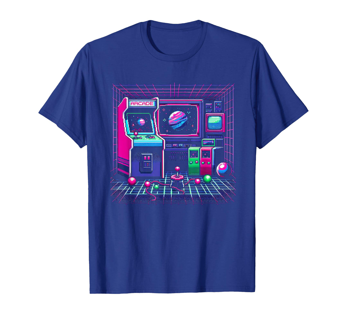 1980s Arcade Pixel Art T-Shirt