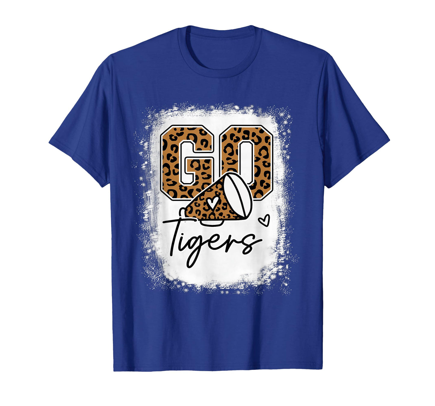 Go Cheer Tigers School Sports Fan Spirits Mascot Leopard T-Shirt