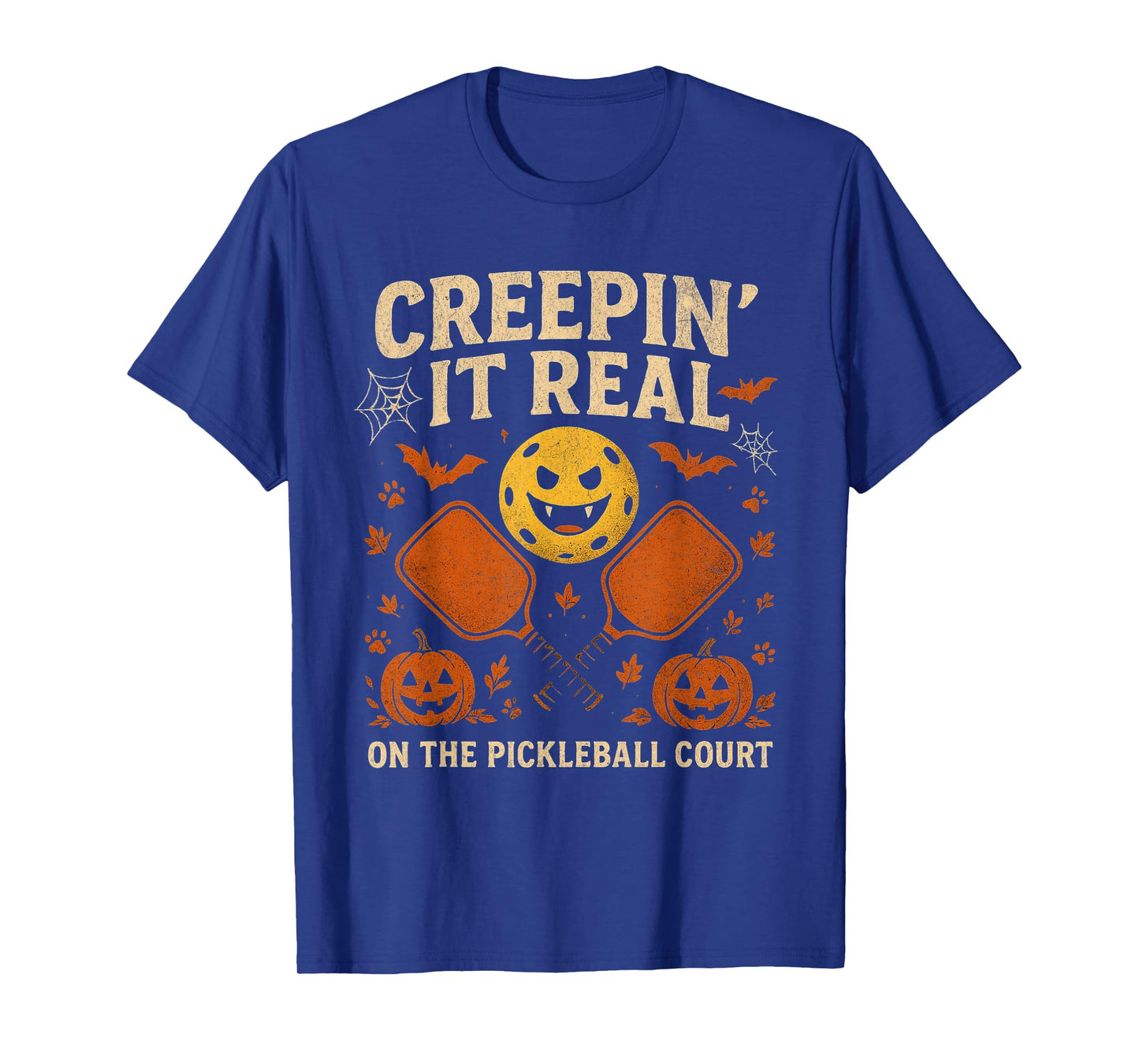 Funny Halloween Pickleball Player Costume Spooky Men Women T-Shirt