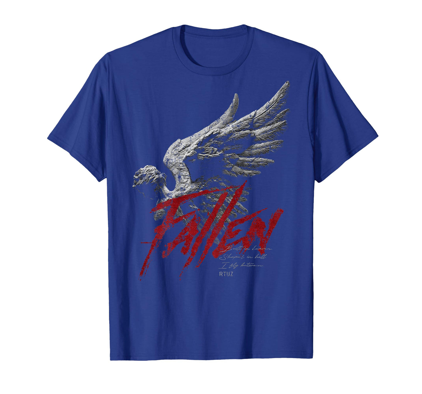 Hip Hop Vintage Edgy Urban Y2K Back Print Streetwear Angel T-Shirt