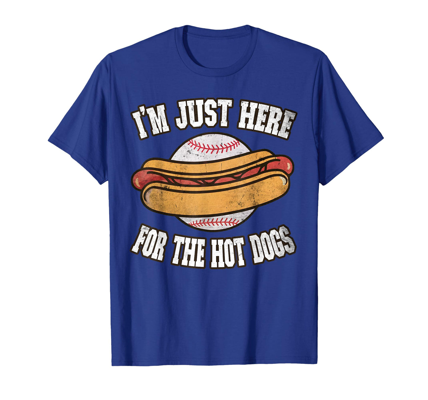 I'm just here for the Hot Dogs Ballpark Playing Baseball T-Shirt