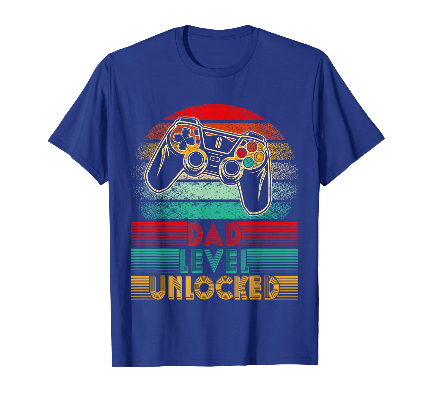 Retro Dad Level Unlocked New Dad Controller Father's Day Men T-Shirt