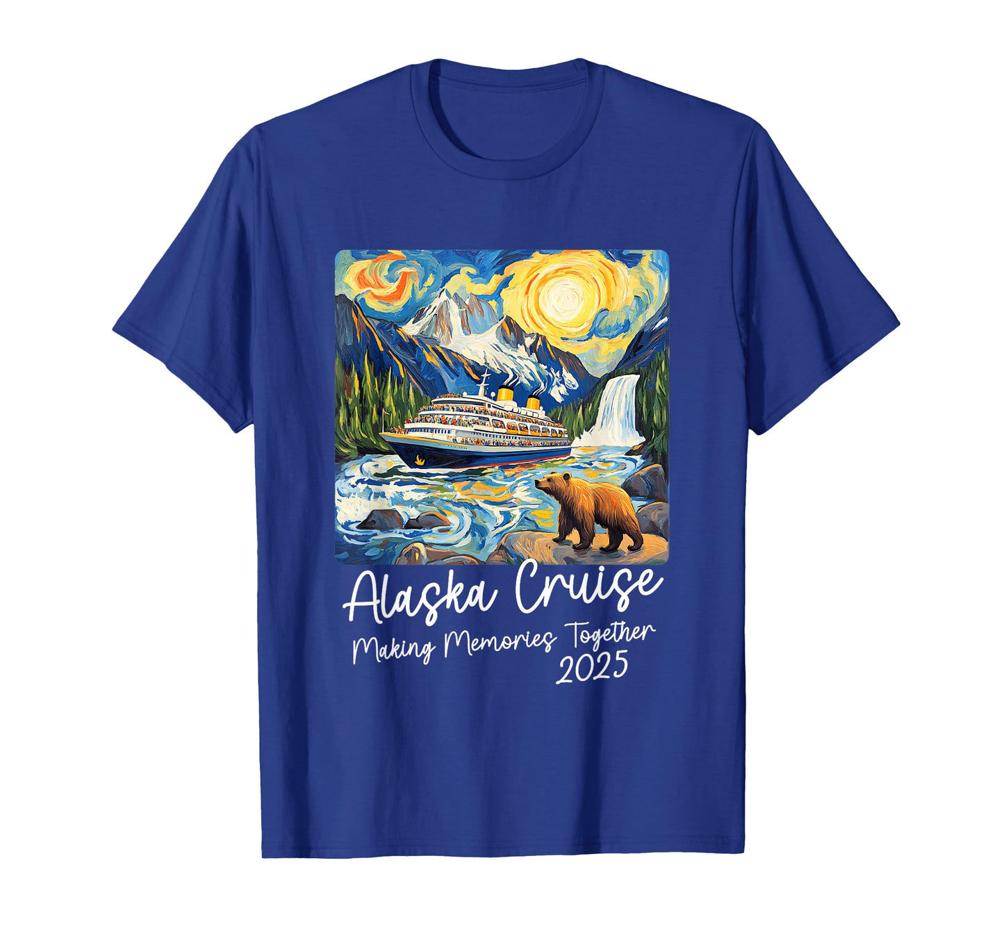 Matching Alaskan Family Friends And Group Alaska Cruise 2025 T-Shirt