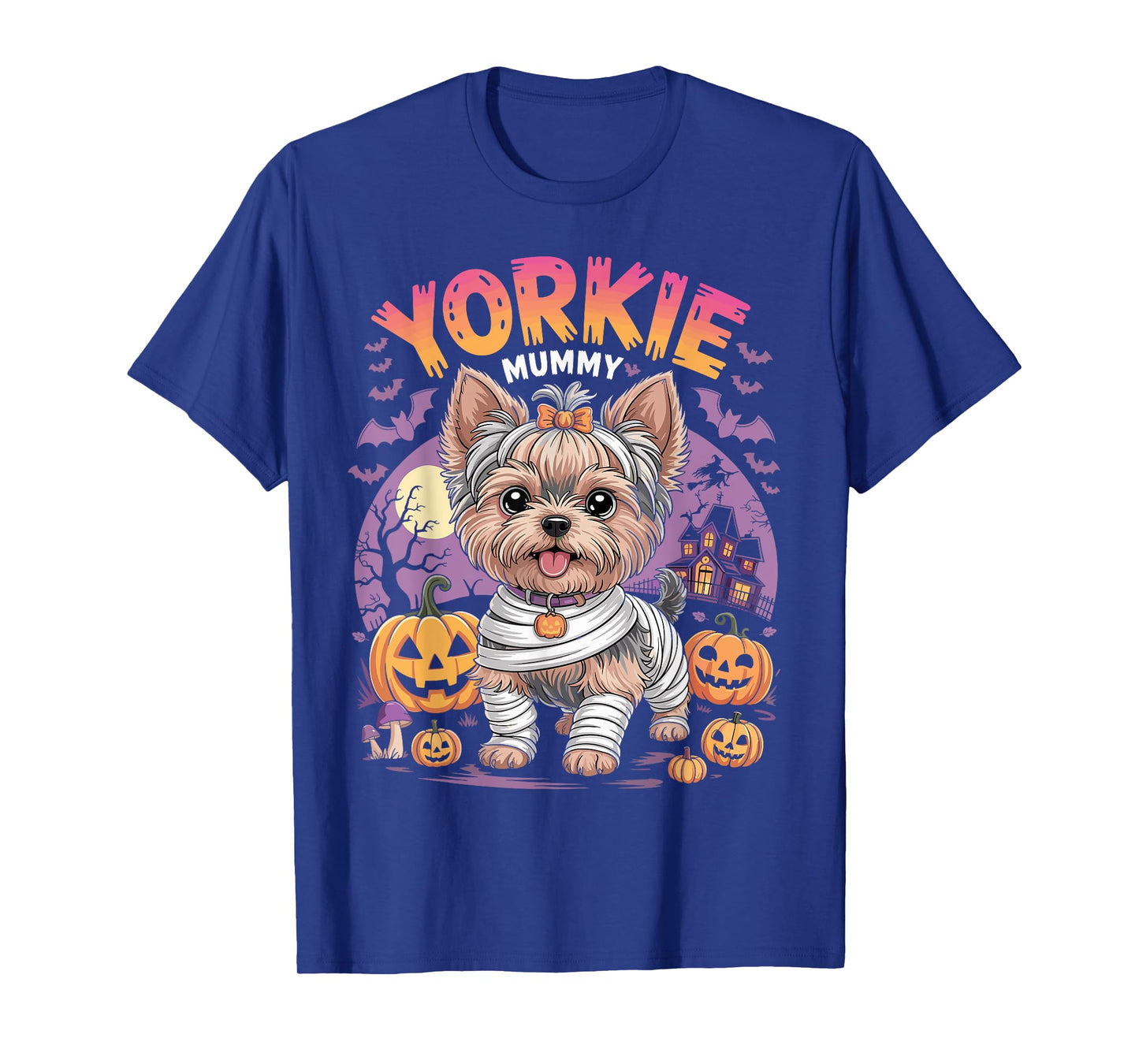 Yorkie Mummy Halloween Costume Dog Owner Yorkshire Terrier T-Shirt