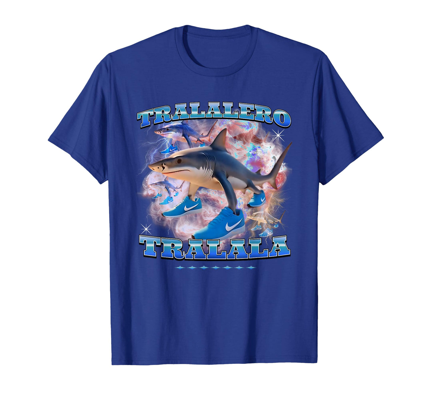 Tralalero Trala Italian Brainrot Meme shark with three legs T-Shirt