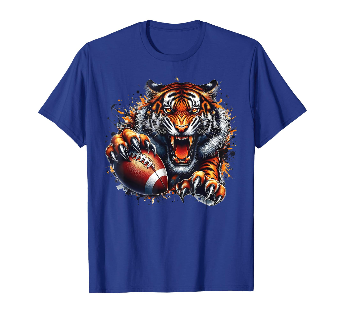 Touchdown American Football Game Day Thanksgiving Tiger Cool T-Shirt