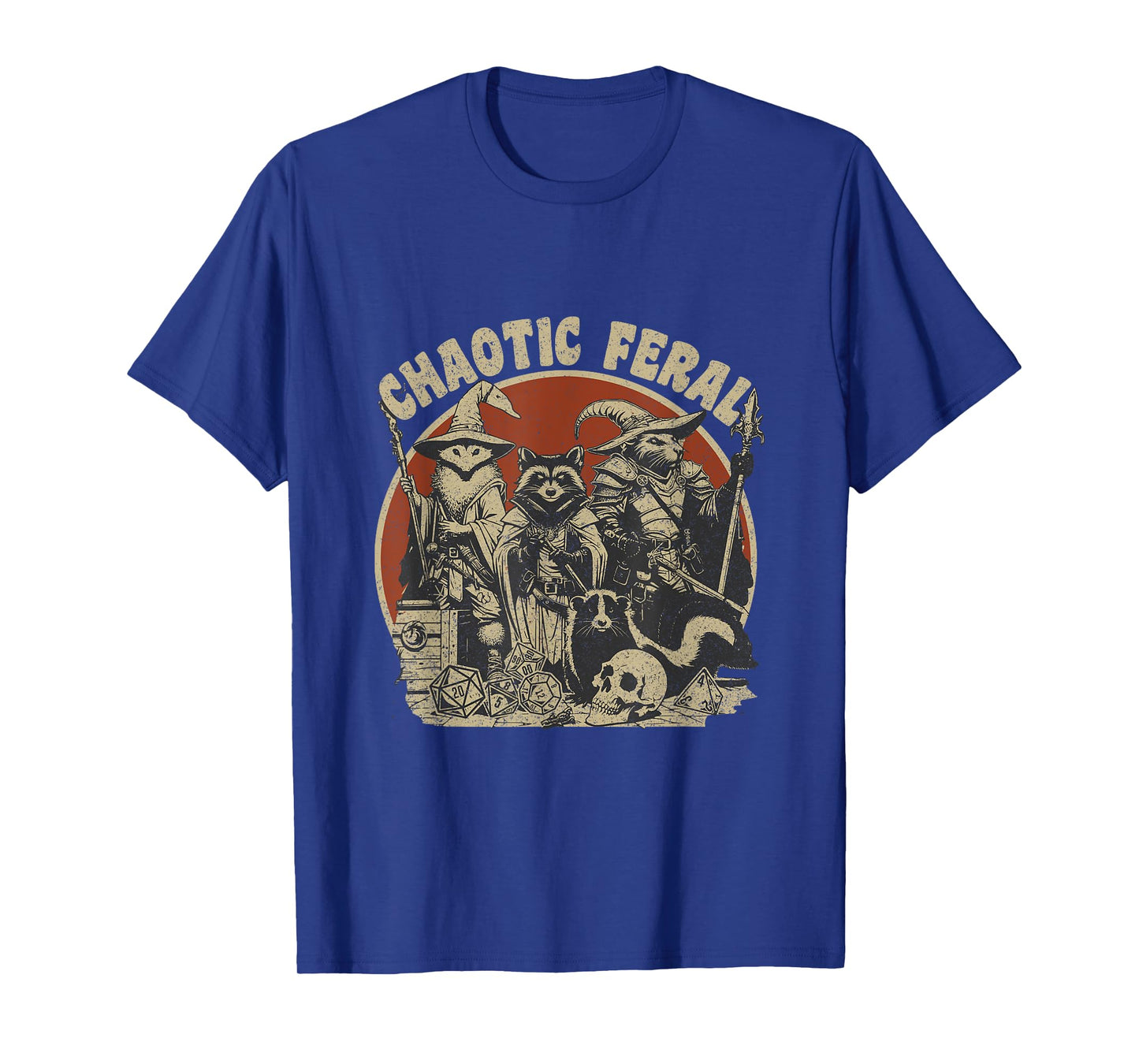 Chaotic Feral Funny Board Game Tabletop Role-Playing Game T-Shirt