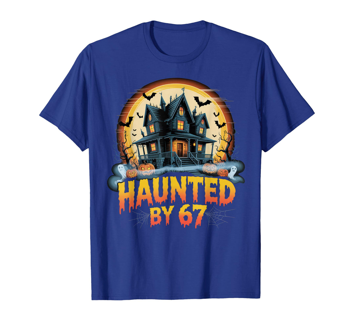 67 Meme Halloween Costume Haunted by 6-7 Brainrot Six Seven T-Shirt