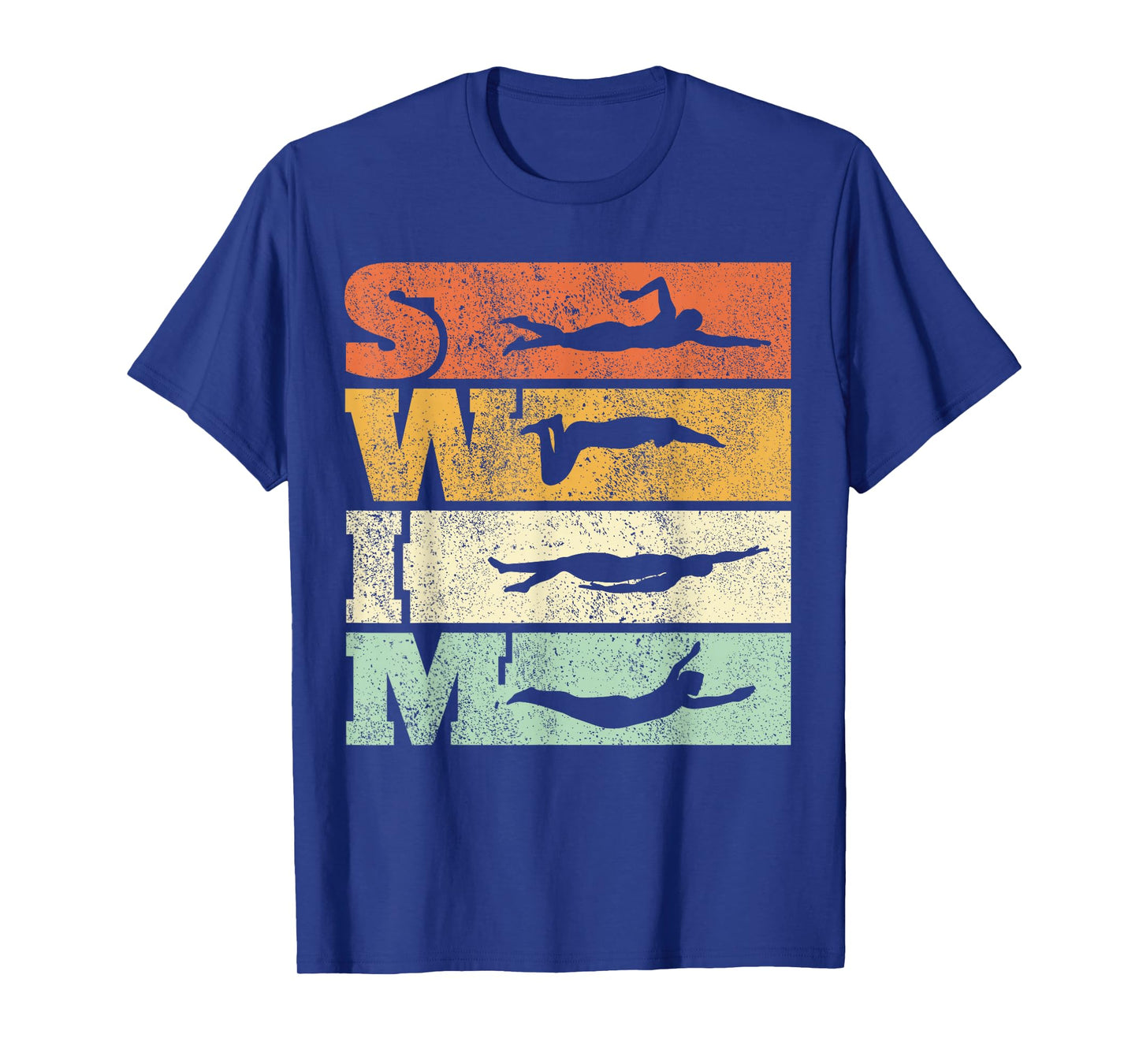 Swimming SWIM Strokes Vintage Swimmer T-Shirt