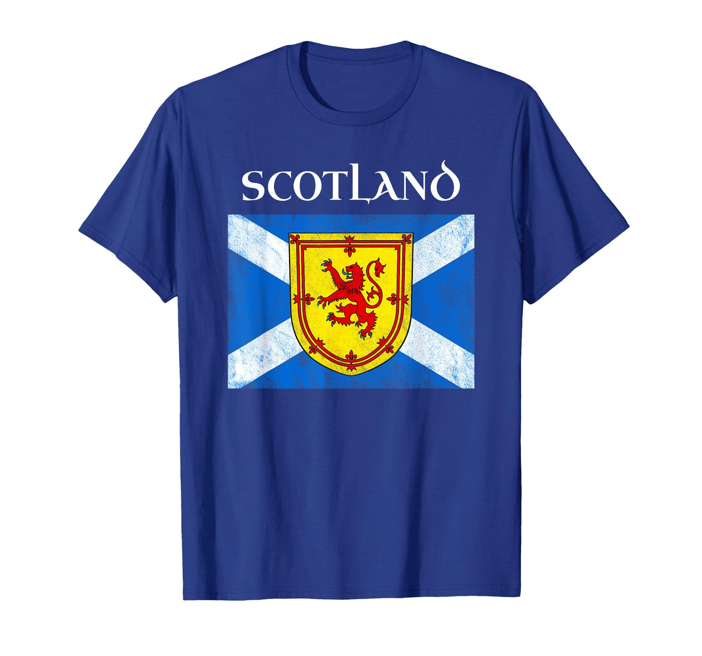 Scottish Flag Lion Rampant Royal Banner Of Scotland Saltire T-Shirt