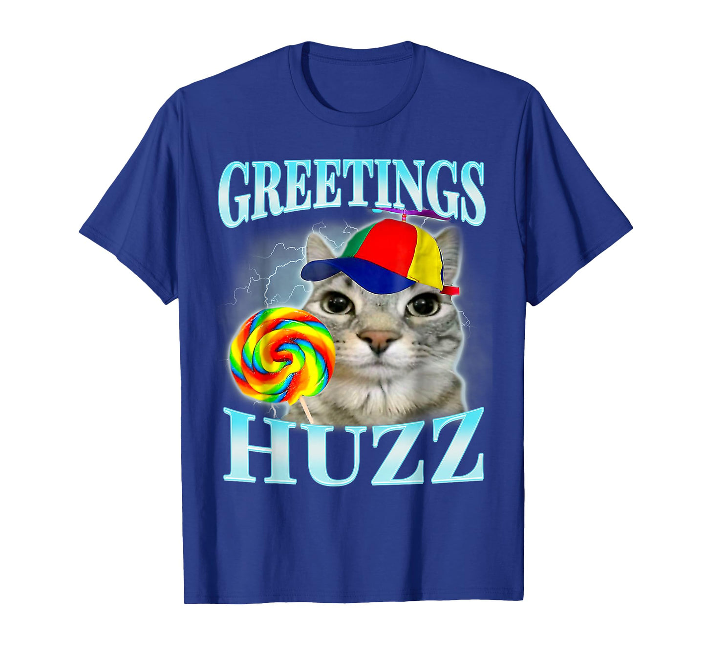 greetings huzz funny gen z gen alpha slang meme T-Shirt