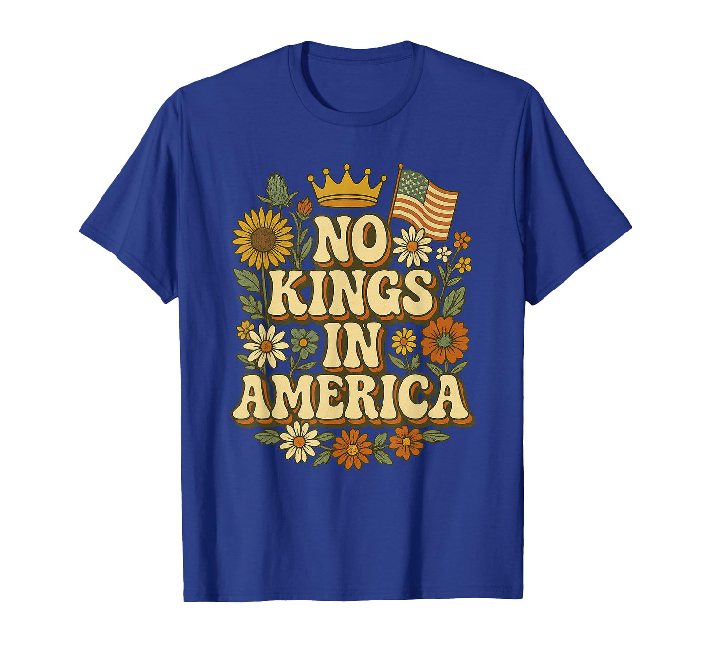 No King Design No Kings in America Political Men Women T-Shirt