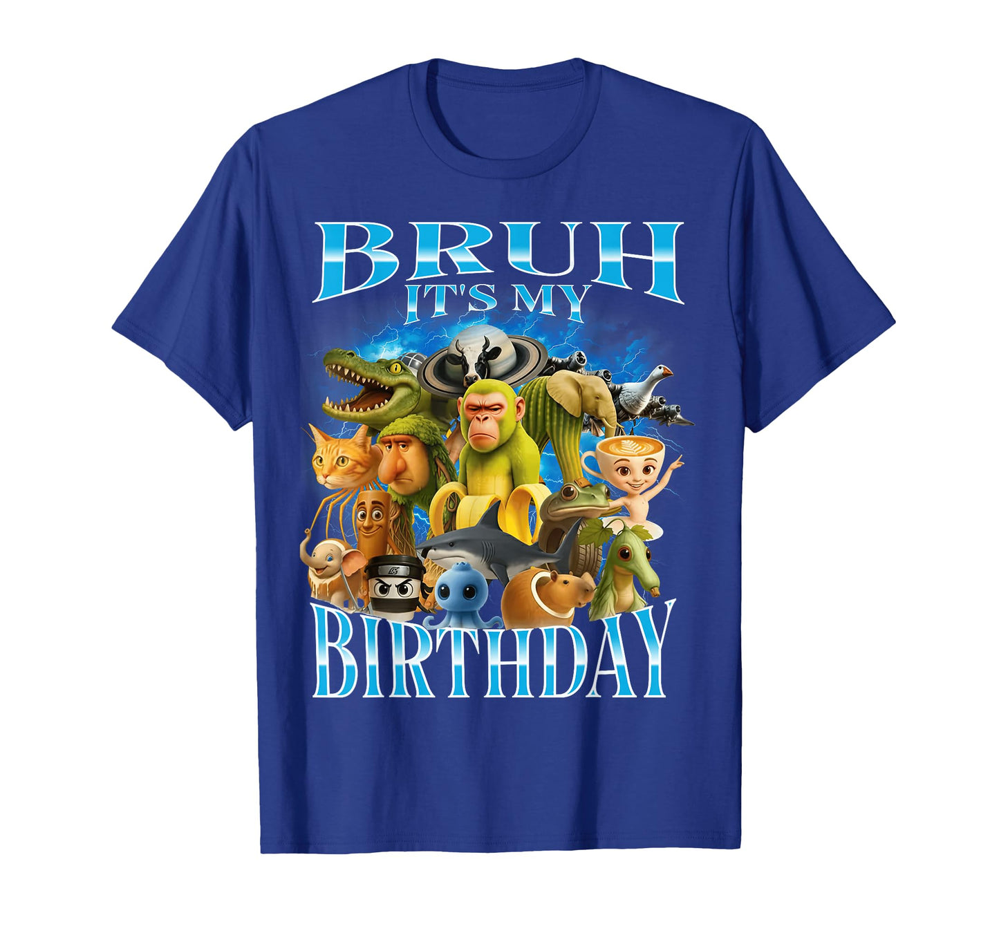 Bruh It's My Birthday Funny Brainrot T-Shirt