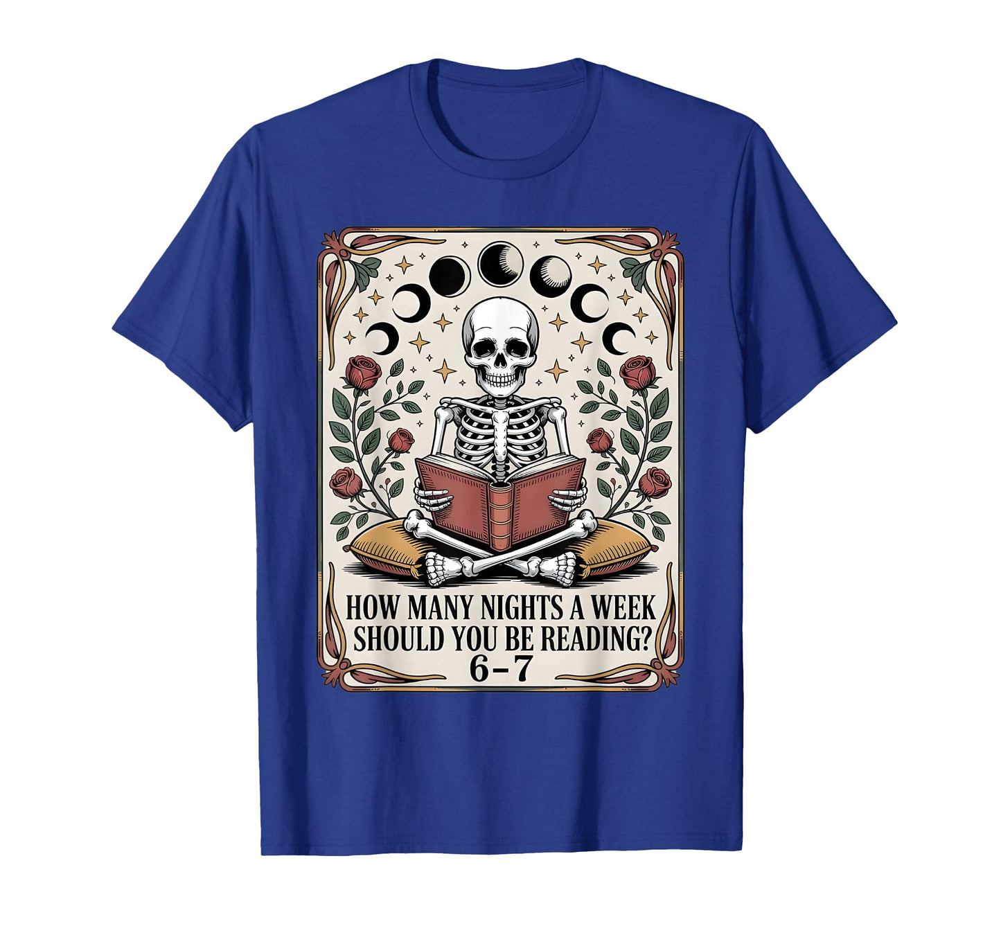 How Many Nights Reading Meme 6 7 Funny Book Lover T-Shirt