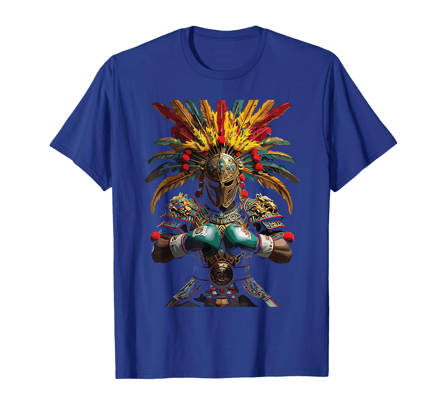 Mexican Boxing Aztec Warrior Power T-Shirt