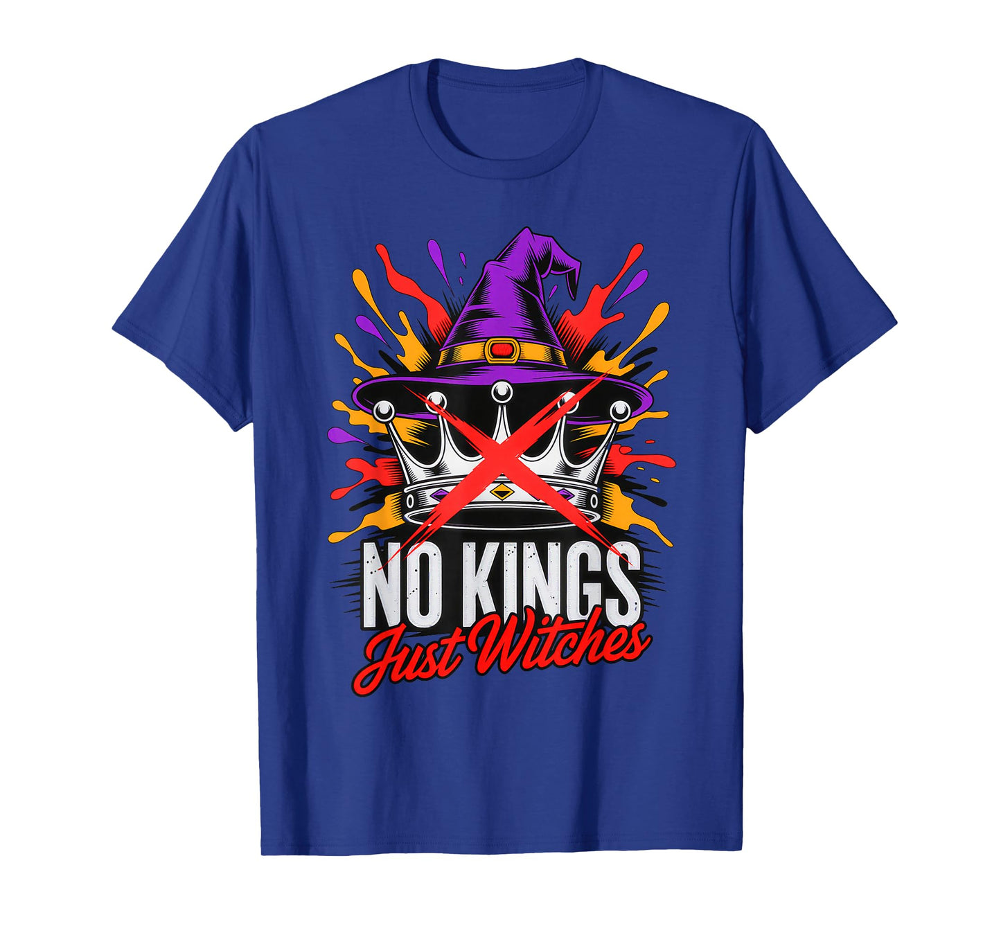 No Kings Just Witches Funny Magical Halloween Witchcore T-Shirt