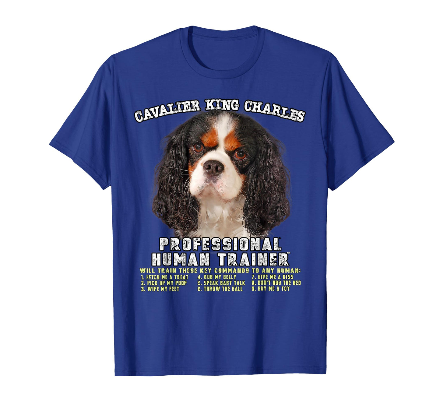 Cavalier King Charles Spaniel Tri Professional Human Trainer T-Shirt