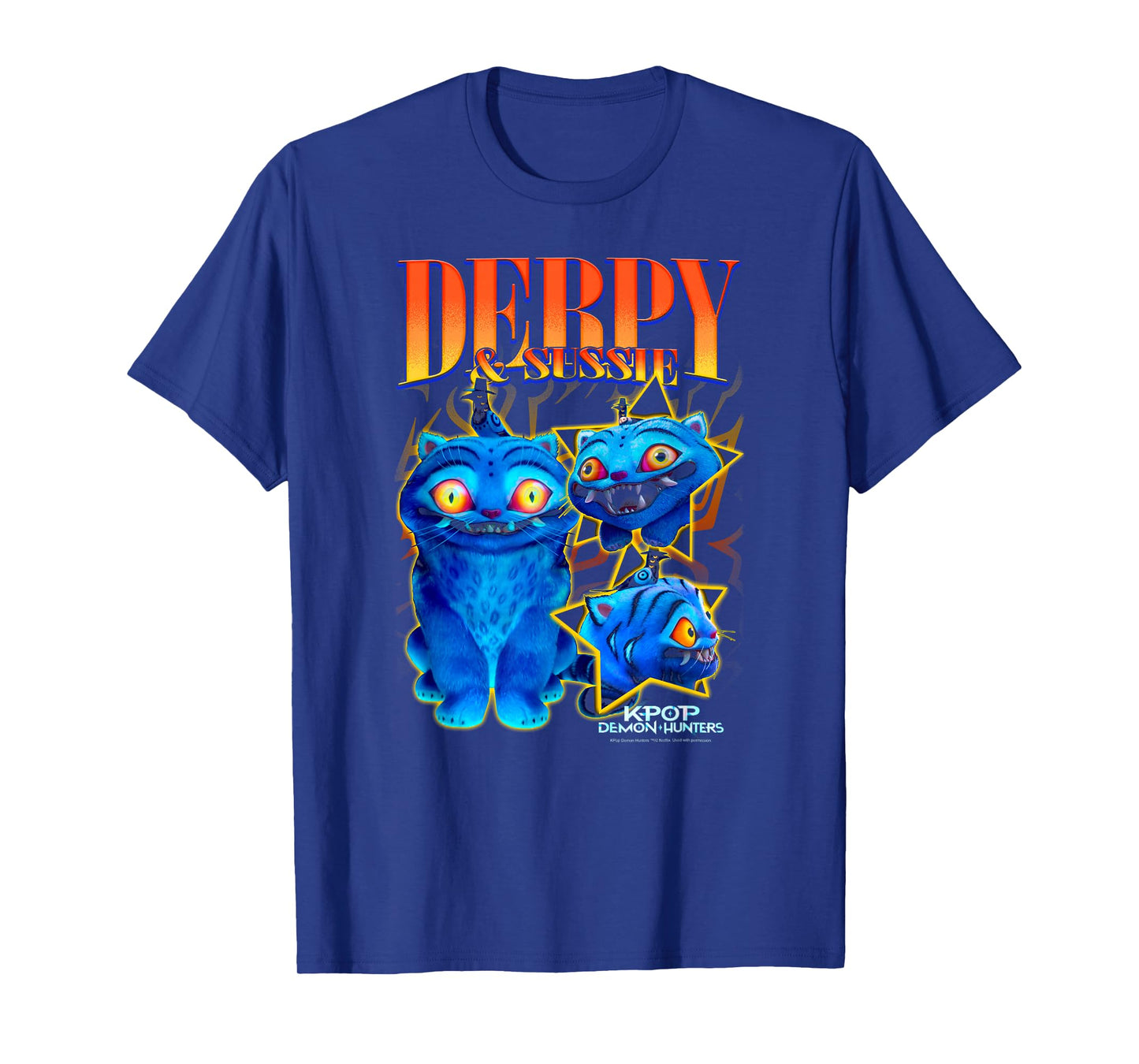 Kpop Demon Hunters Halloween Derpy & Sussie Y2K Style Poster T-Shirt