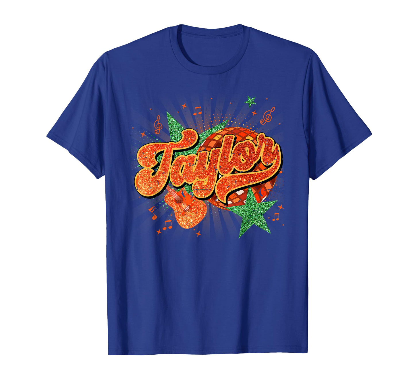 Girl Retro Taylor First Name Personalized Groovy 80's T-Shirt