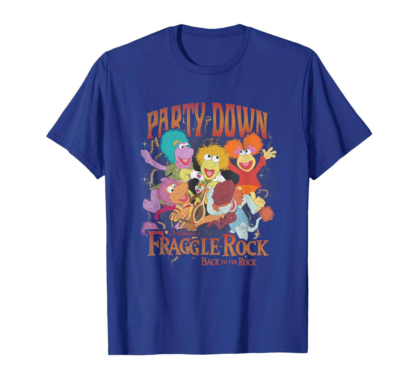 Fraggle Rock Party Down Back To The Rock Vintage Big Poster T-Shirt