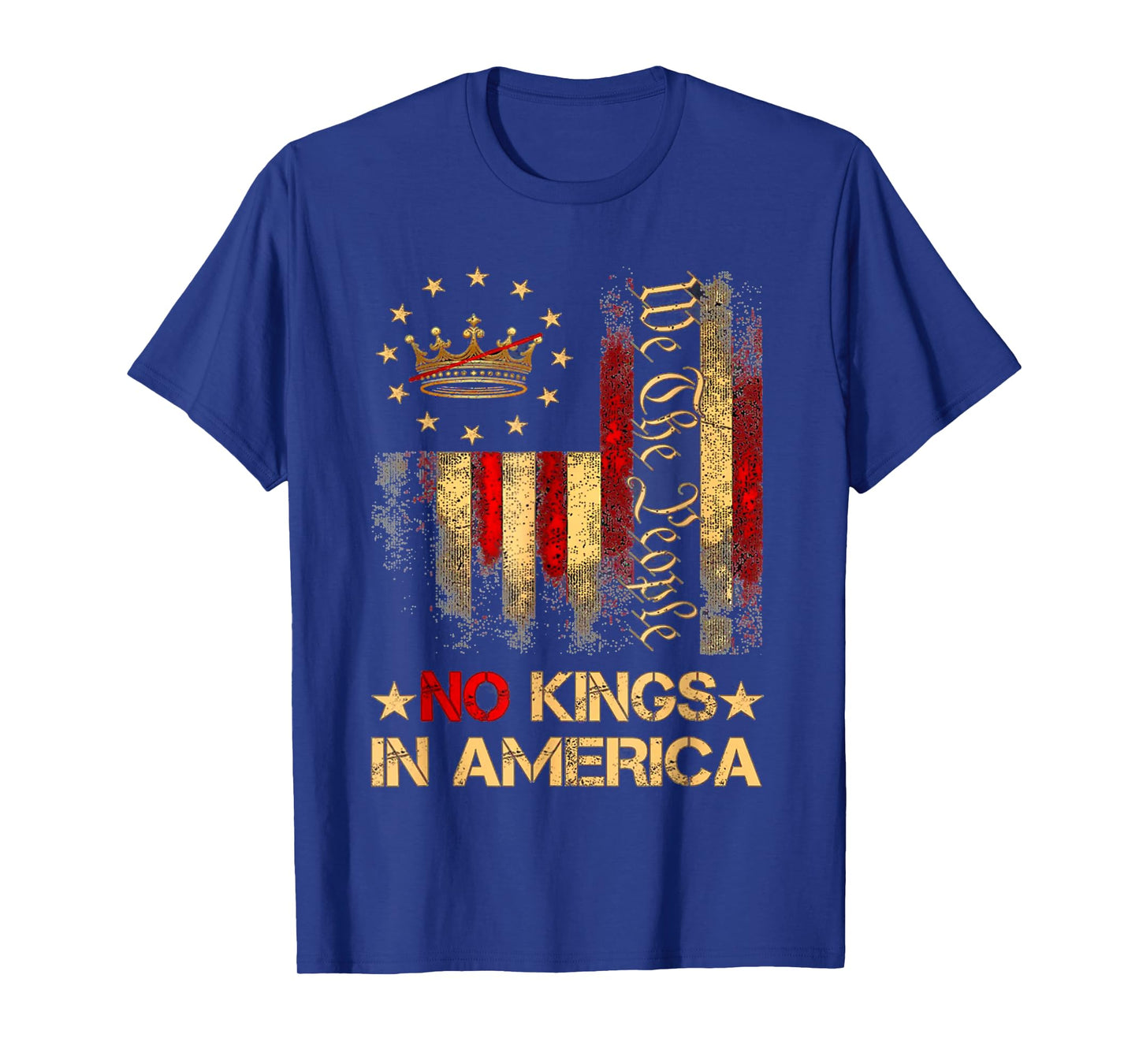 We The People Serve No Kings in America Shirt Crown Tee T-Shirt