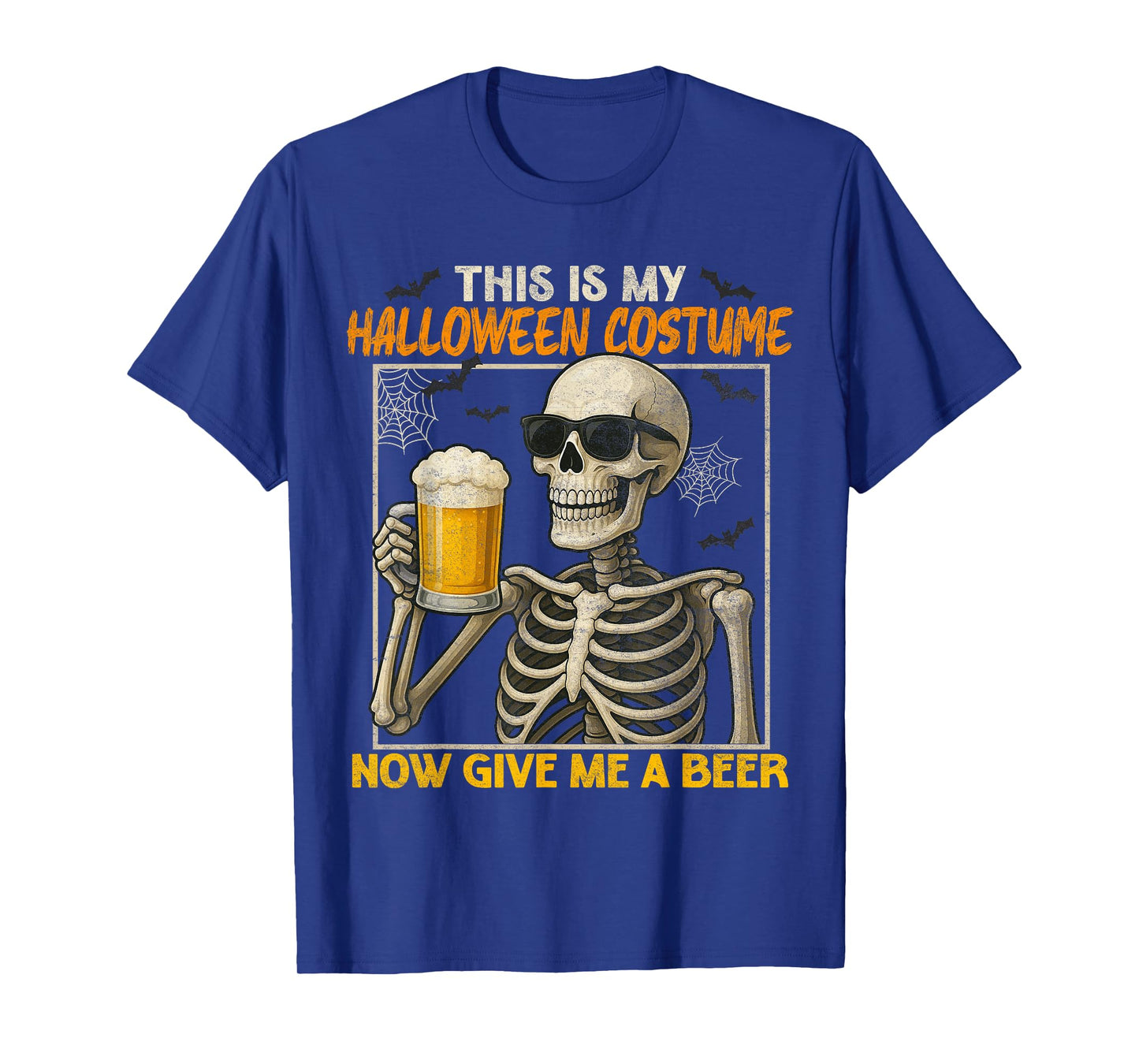Funny DIY Lazy This is My Halloween Costumes Skeleton Men T-Shirt