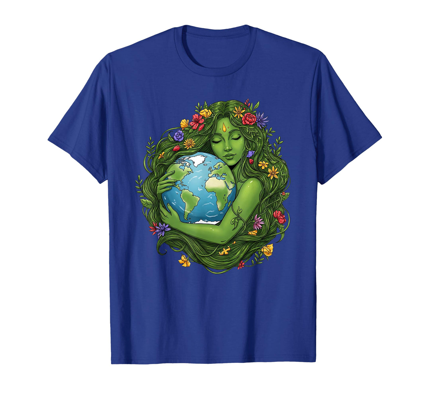 Green Mother Nature Earth Day Planet Earth Mother Women Girl T-Shirt