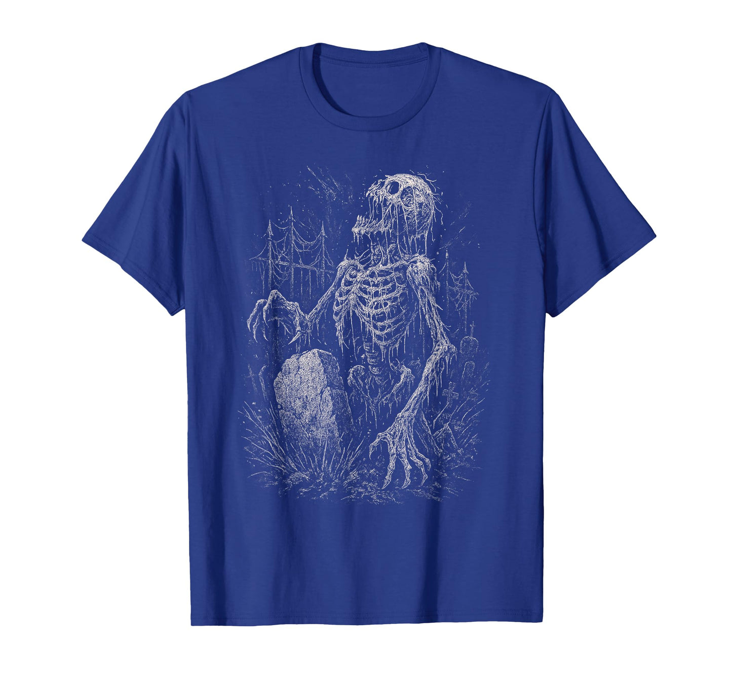 Zombie Skeleton Undead Horror Grave Goth Alt Alternative Art T-Shirt