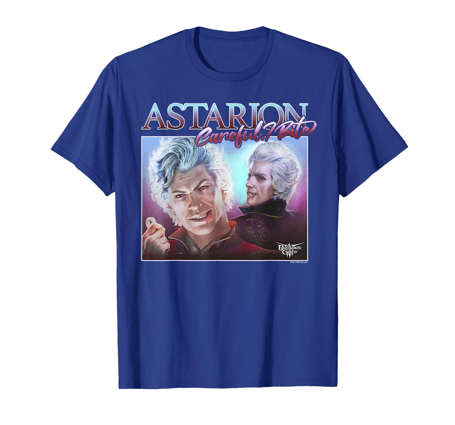Dungeons & Dragons Careful I Bite Astarion Portrait T-Shirt