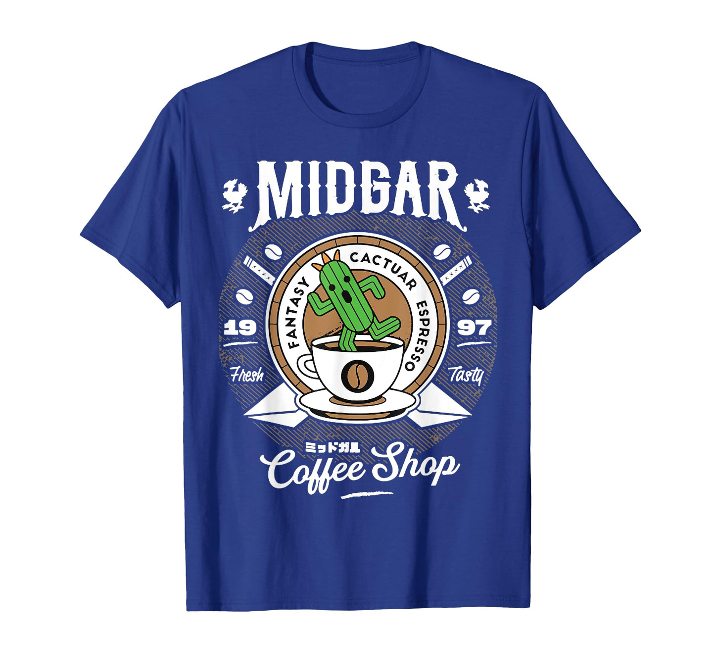 Midgar Fantasy Cactuar Espresso T-Shirt