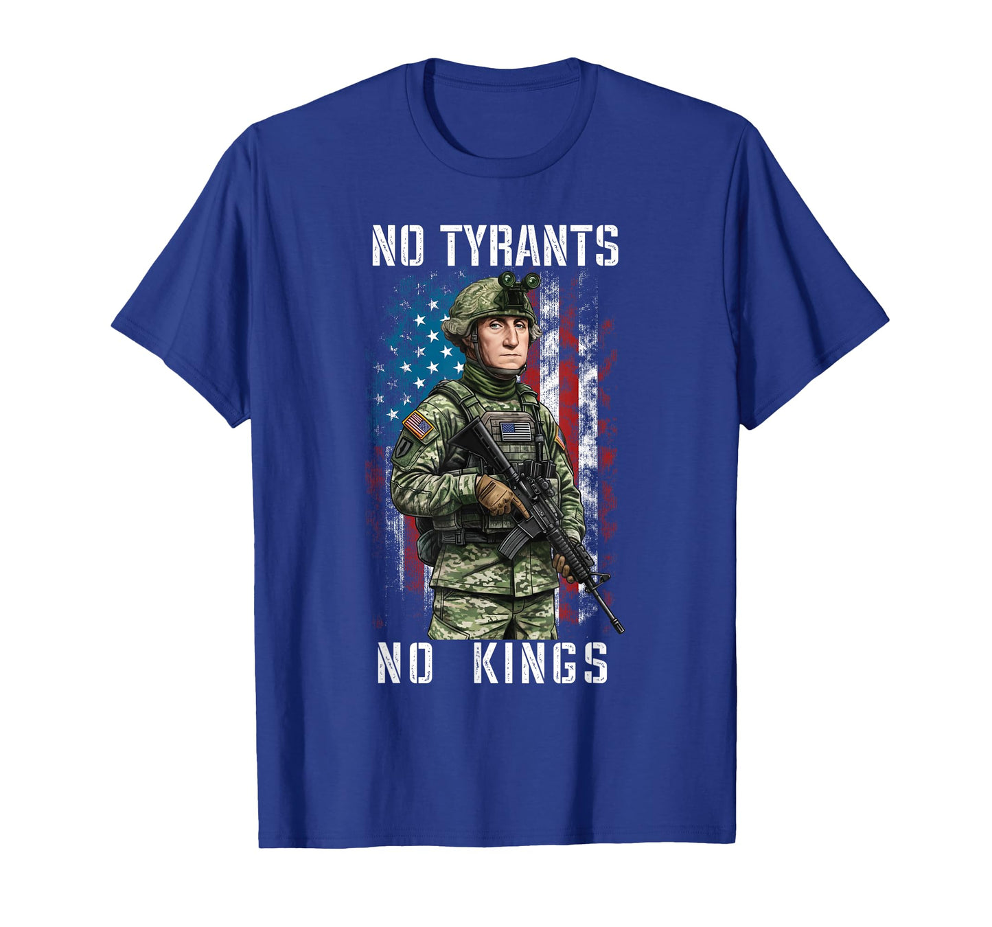 No Tyrants No Kings Patriotic George Washington T-Shirt