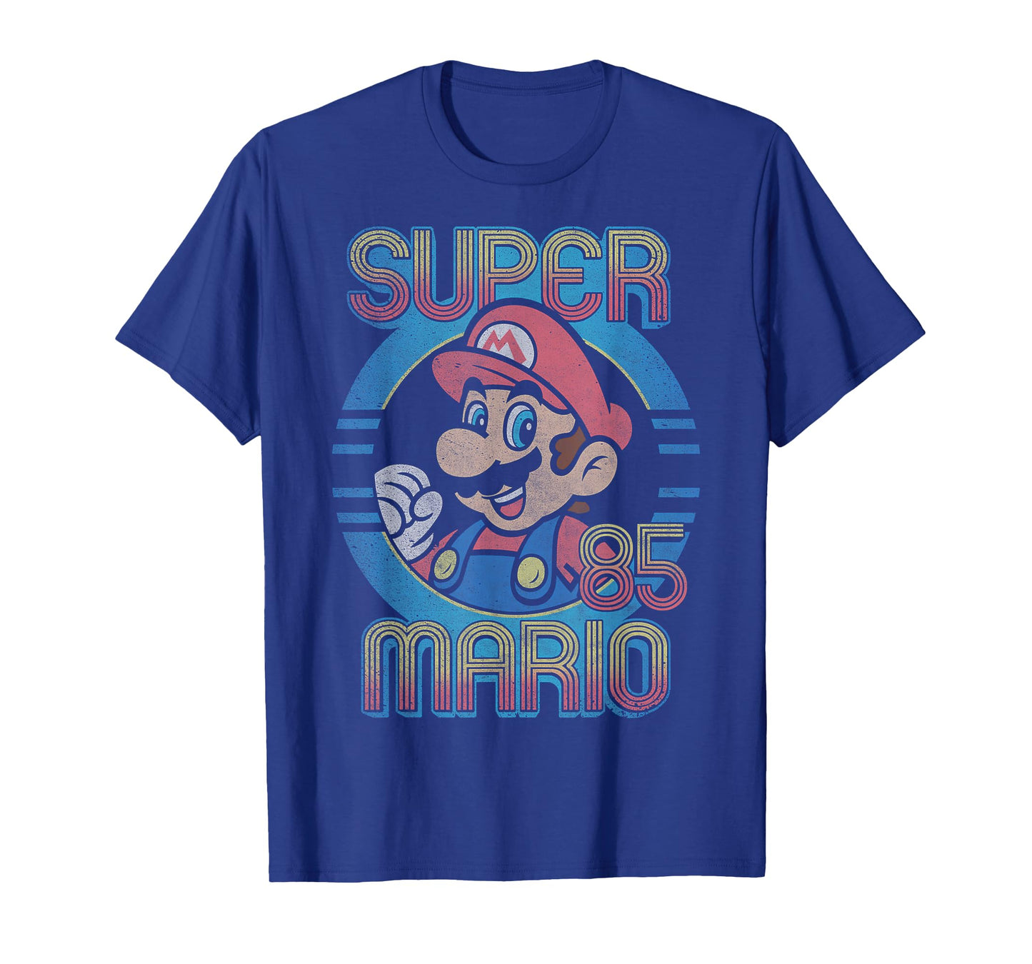 Nintendo Super Mario Retro Circle Vintage T-Shirt