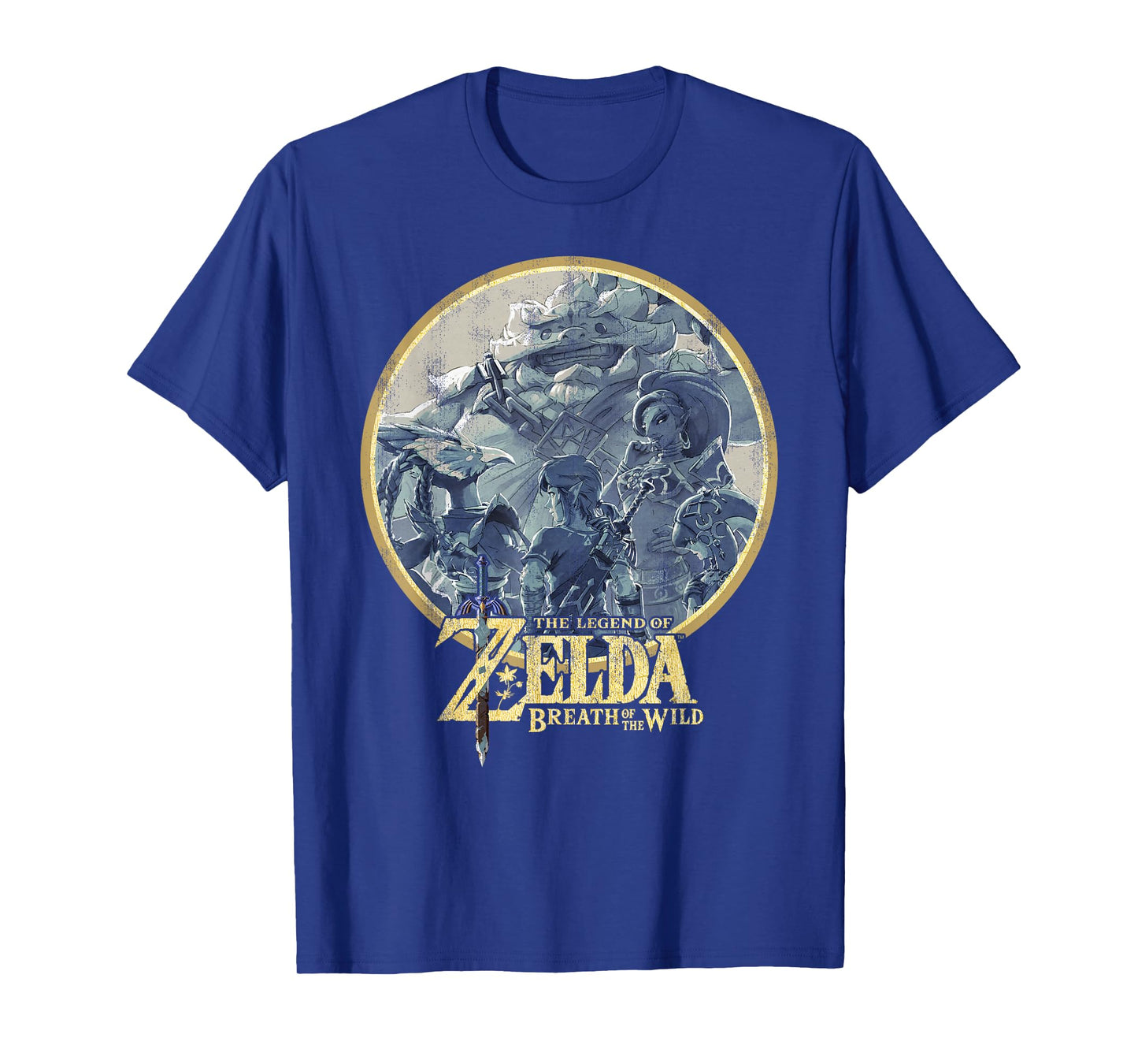 Nintendo Zelda Breath Of The Wild Rock Badge Graphic T-Shirt T-Shirt