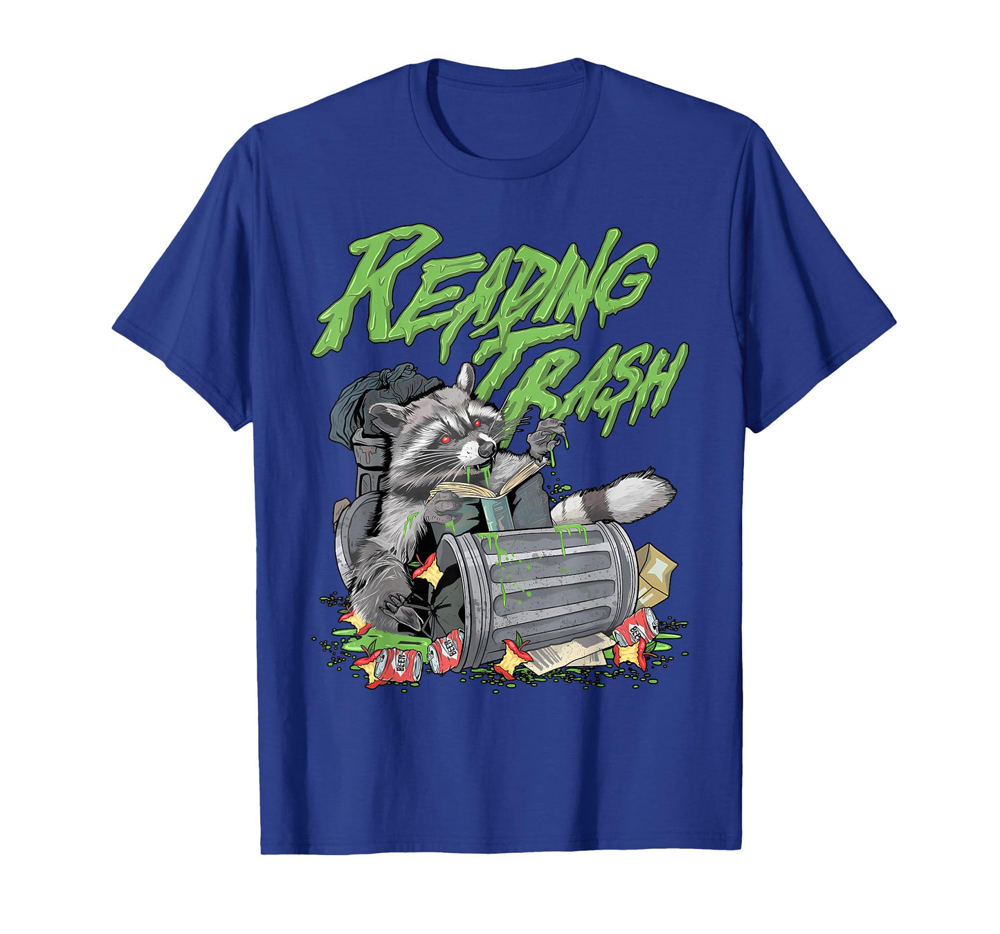 Reading Trash Racoon Bookworm Bookish Librarian Book Lover T-Shirt