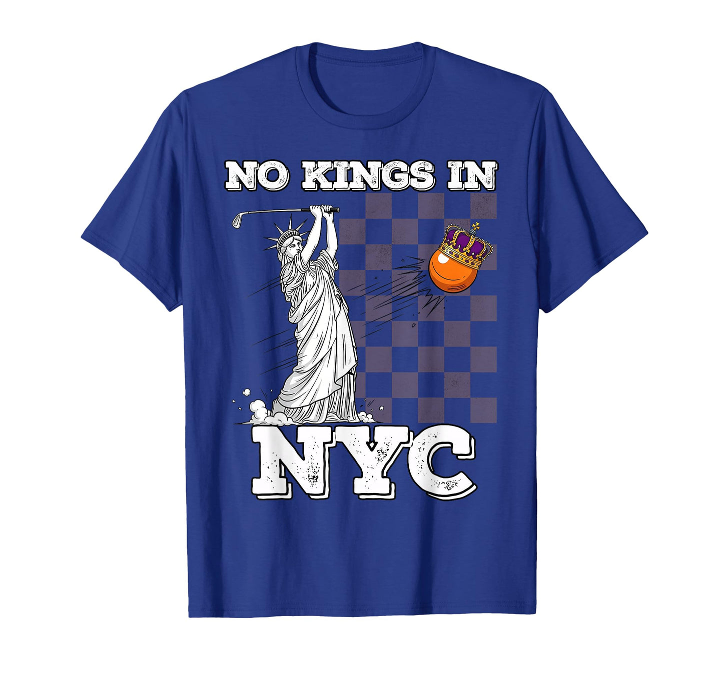 No Troops in NYC Protest No Kings Lady Liberty Statue Woman T-Shirt