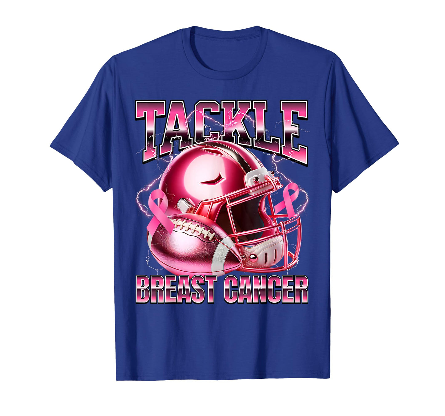 Tackle Breast Cancer Awareness American Football Men Women T-Shirt