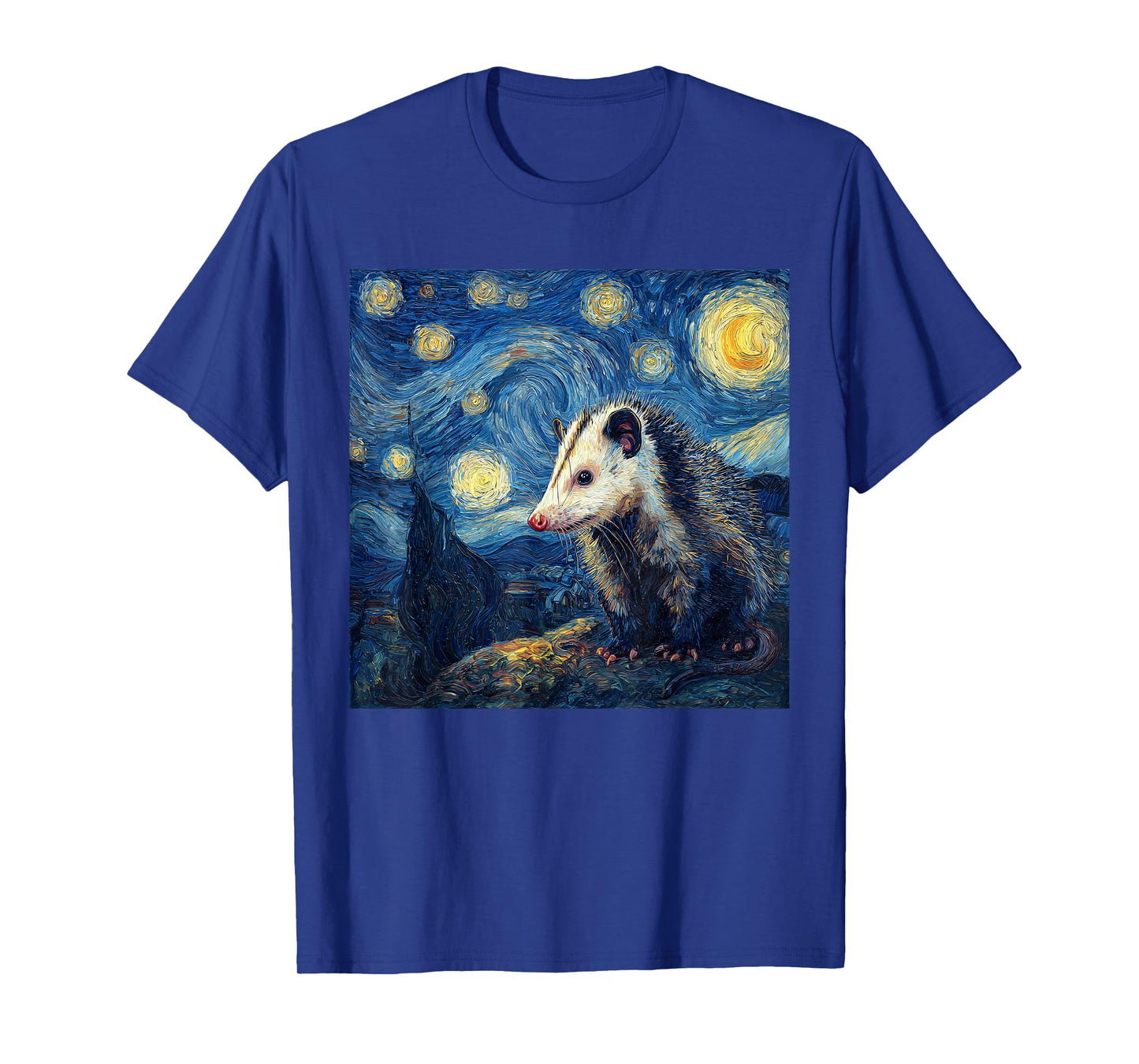 Opossum Possum Van Gogh Starry Night T-Shirt