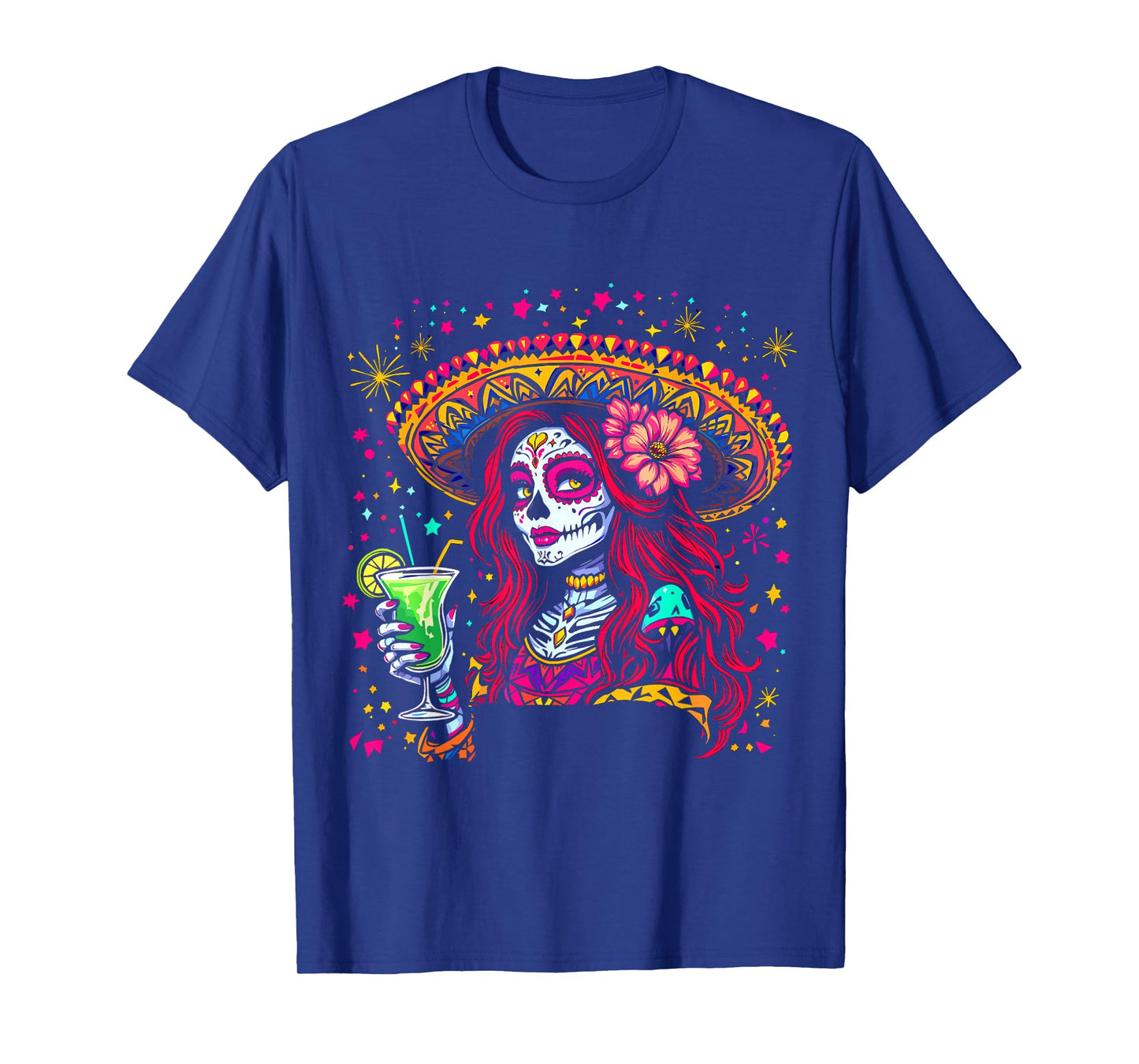 Dia De Los Muertos Mexican Day of The Dead Sugar Skull Women T-Shirt