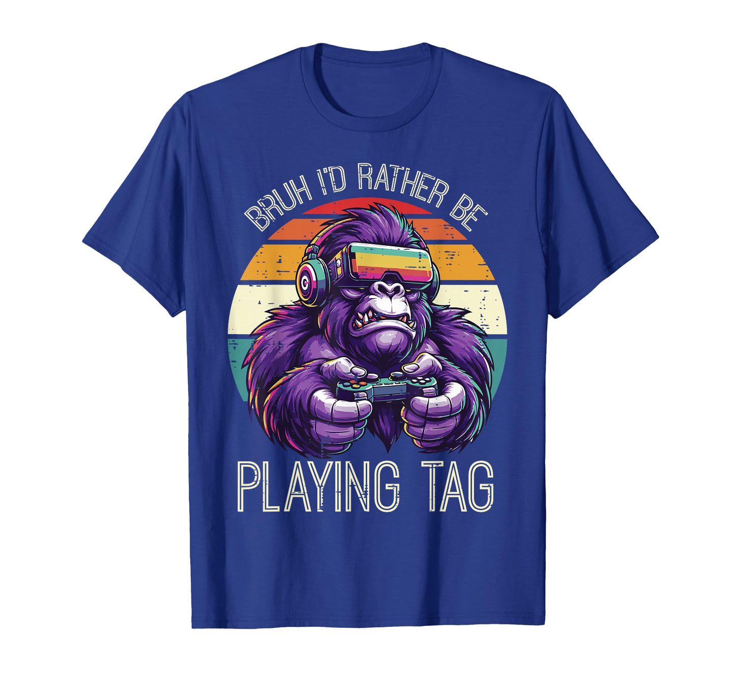 Gaming Bruh Id Rather Play Video Games Gamer Men Boys Kids T-Shirt