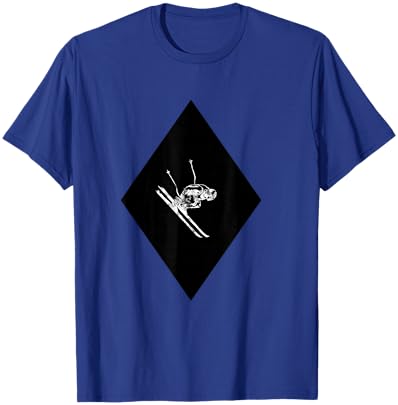 Downhill Ski Black Diamond T-Shirt - T-Shirt | Royal