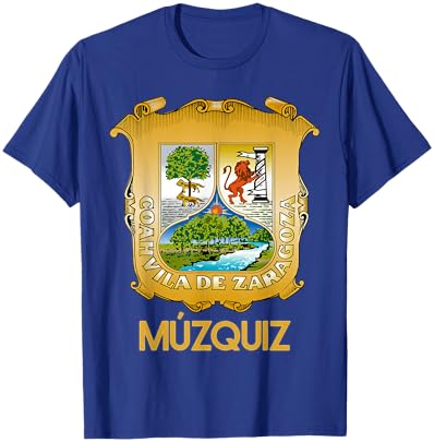 Muzquiz Coahuila Estado De Mexico Escudo Eagle Aguila T-Shirt - T-Shirt | Royal