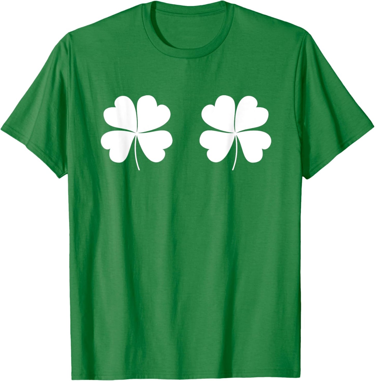 St Patricks Day Outfit Women Girls Cute Shamrock Boobs Irish T-Shirt - T-Shirt | Irish Green