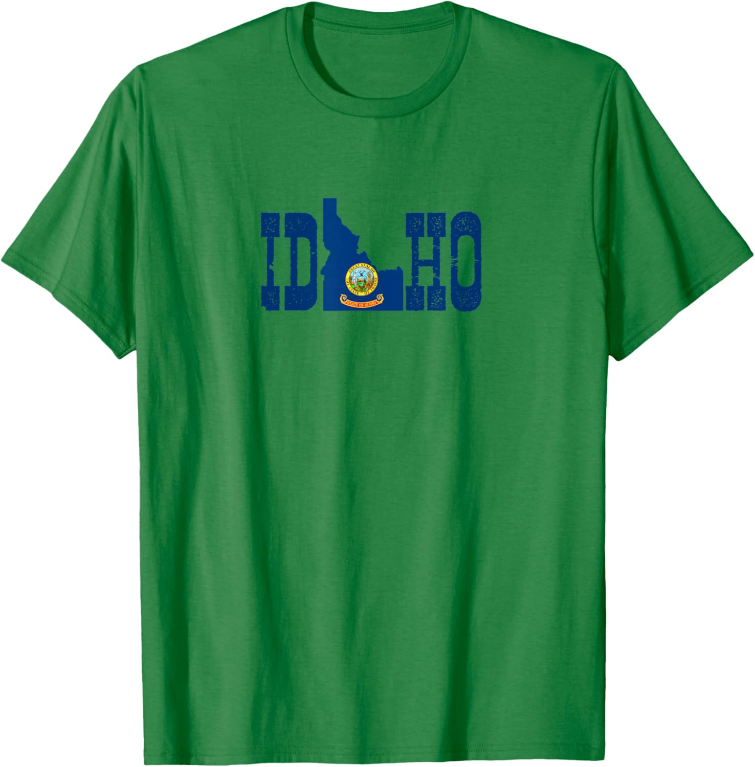 Idaho State and Idaho Flag with Pride for Idaho T-Shirt - T-Shirt | Irish Green