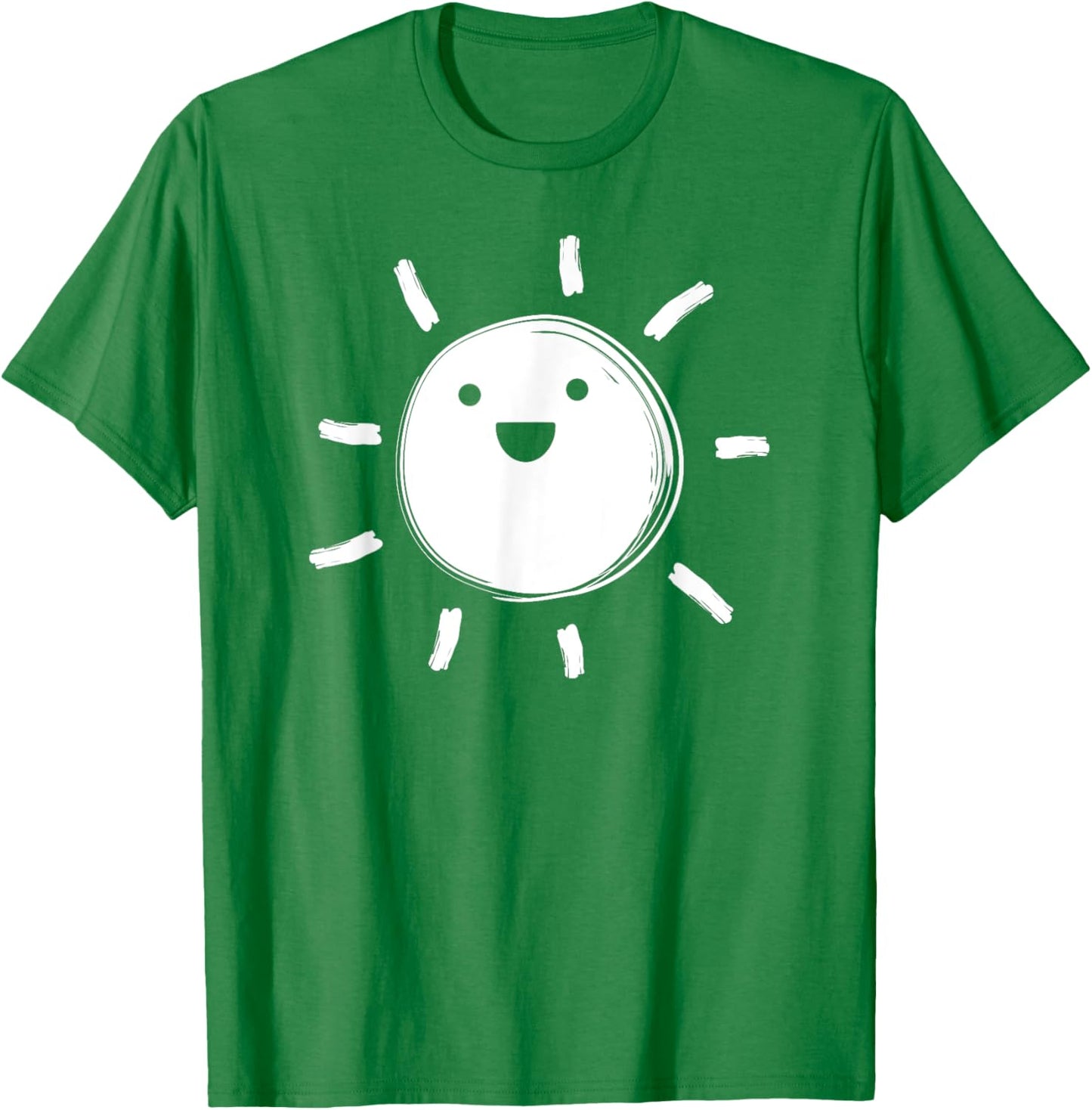 Smiling Sun Sunshine Happy Smile Kids Teachers T-Shirt - T-Shirt | Irish Green
