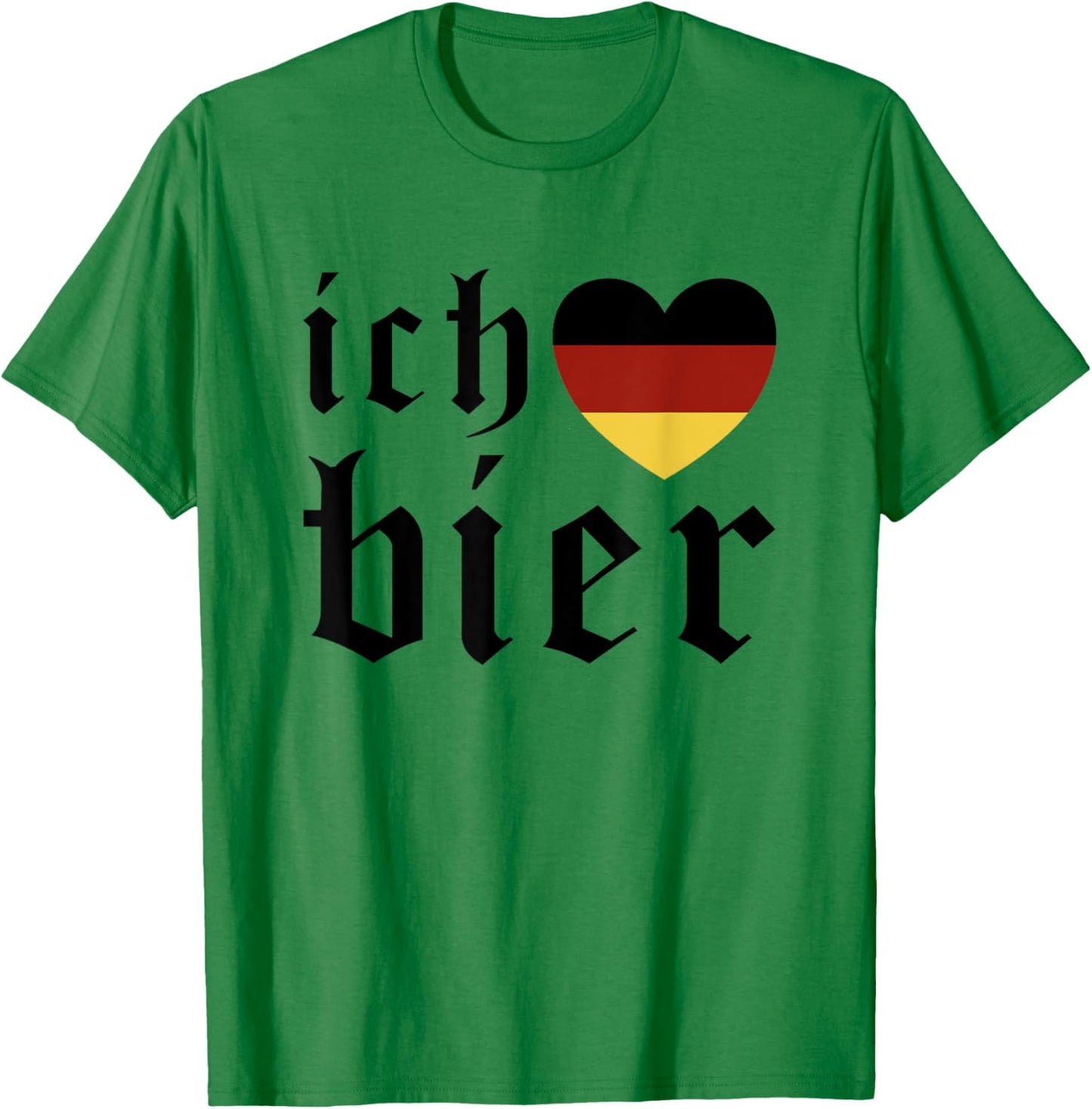 Ich Heart Bier Oktoberfest Costume Beer Festival Drinking T-Shirt - T-Shirt | Irish Green
