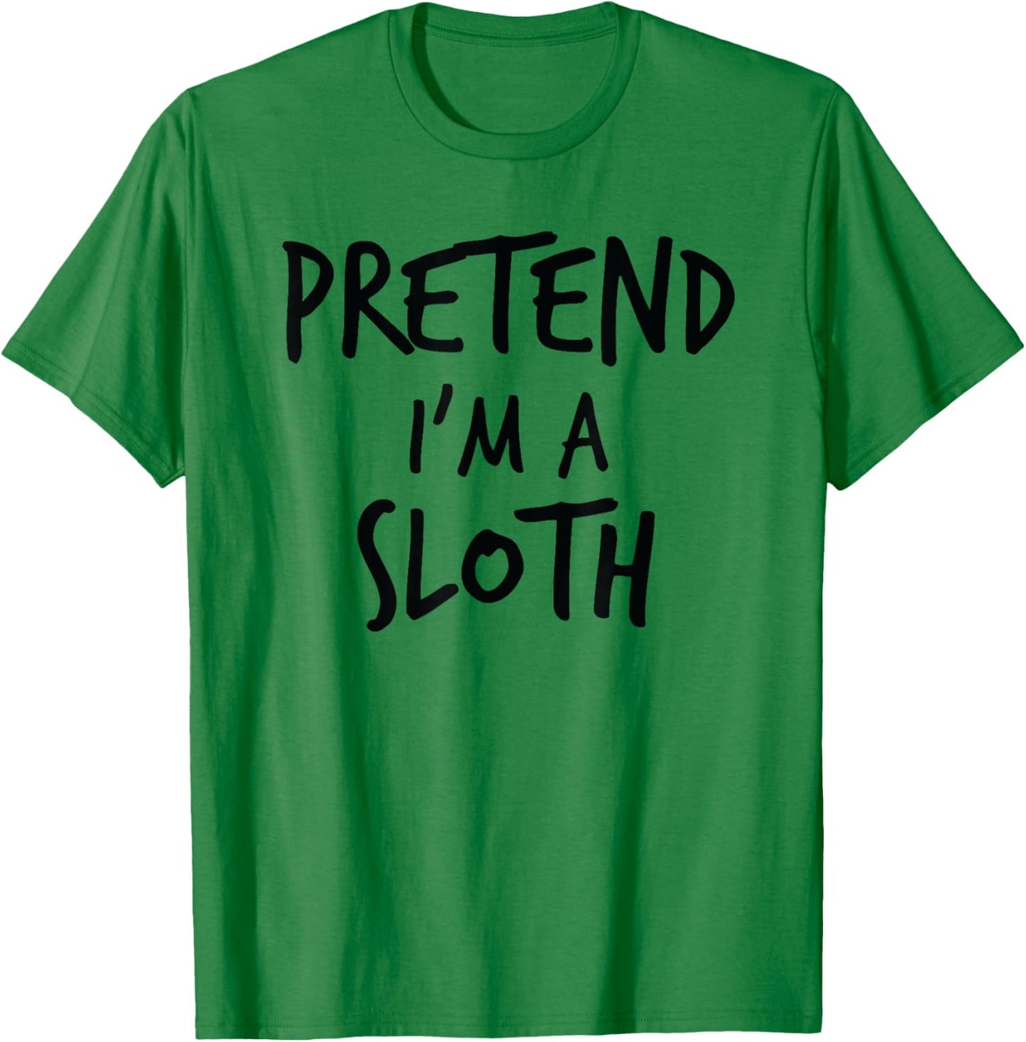 Funny Lazy Halloween Shirt Pretend I'm A Sloth Costume T-Shirt - T-Shirt | Irish Green