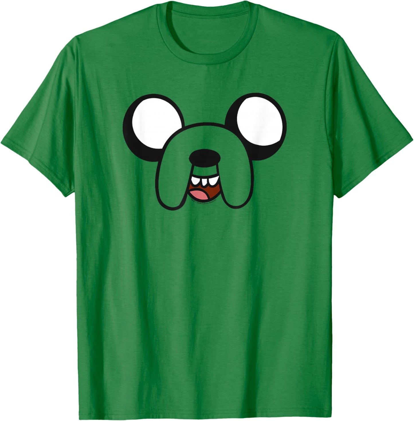 Adventure Time Jake Big Face T-Shirt - T-Shirt | Irish Green