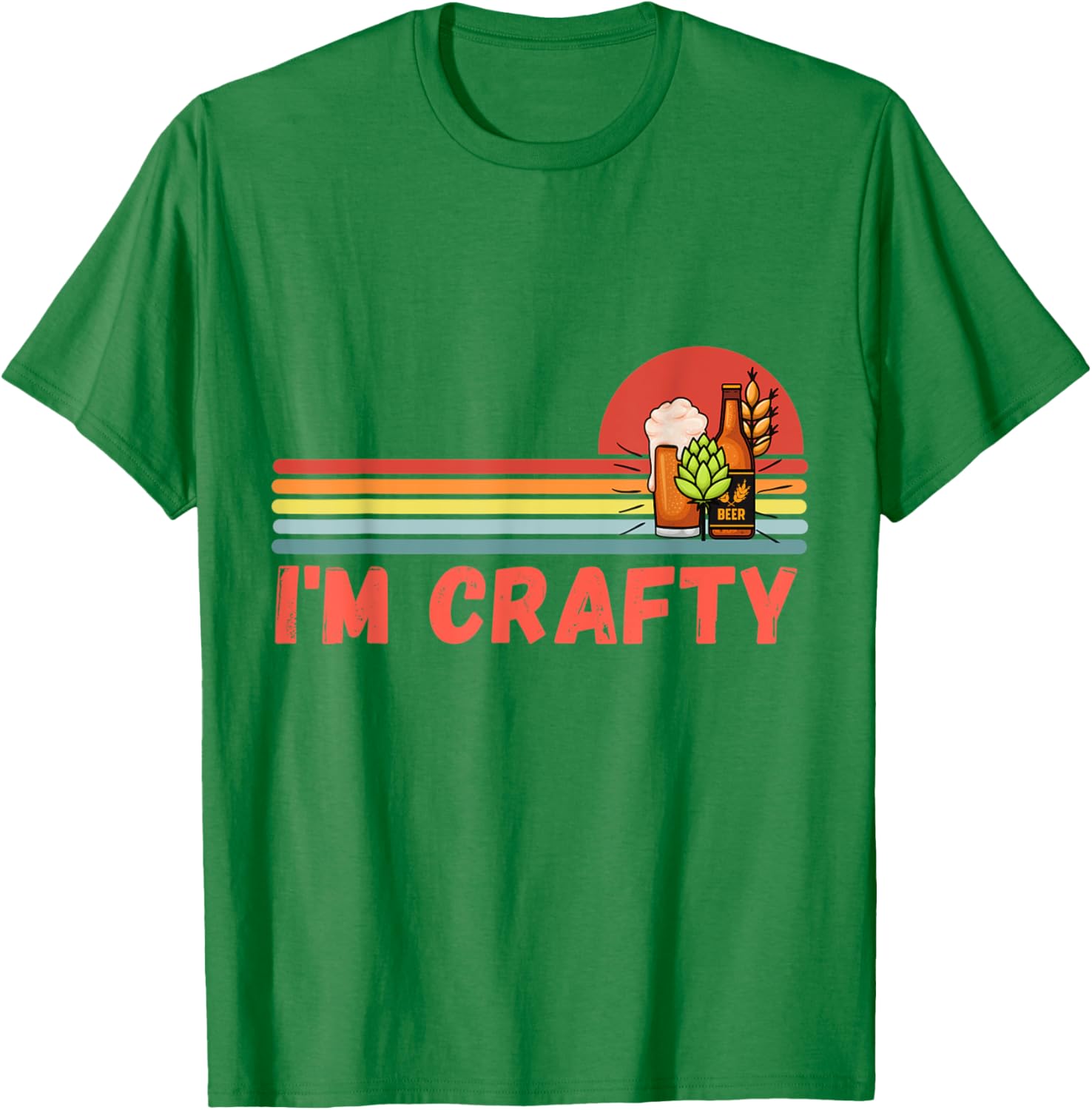 I'm Crafty Brew Craft Beer Shirts Women Vintage T-Shirt - T-Shirt | Irish Green