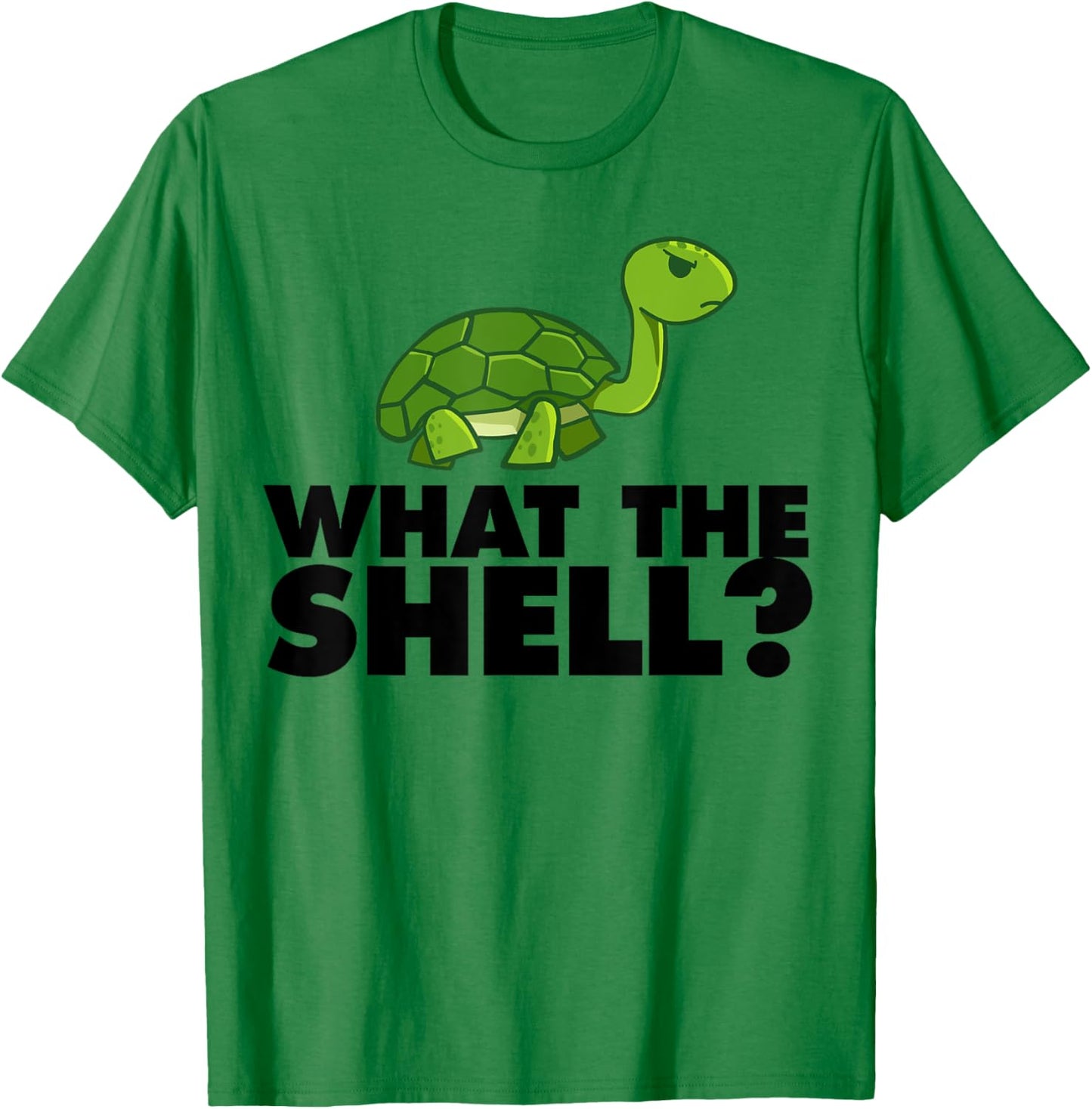 What the Shell funny Turtle What the Shell T-Shirt - T-Shirt | Irish Green