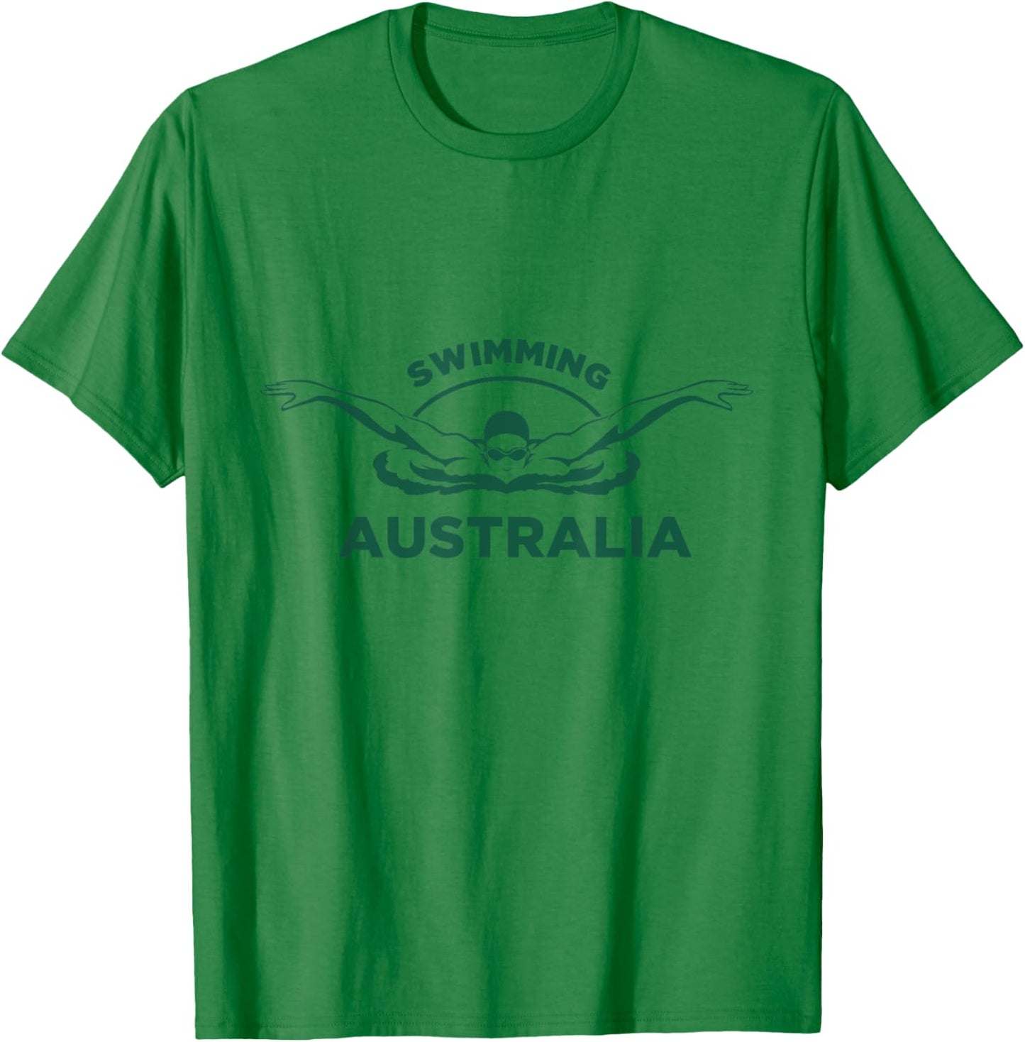 Swimming Australia Support the Team Shirt Pool T-Shirt - T-Shirt | Irish Green
